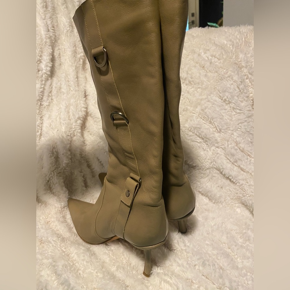 Jimmy Choo Taupe Heeled Boots